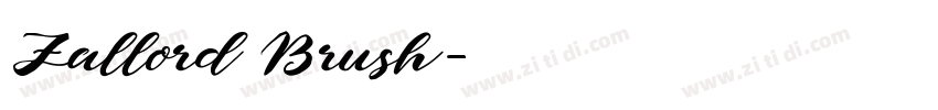Zallord Brush字体转换